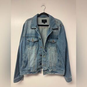 Triot Los Angeles Denim Jacket Men’s XL Blue Classic Trucker Style 100% Cotton